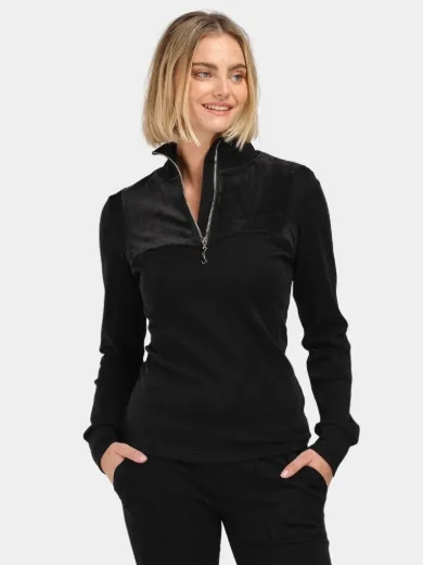 Bilde av WoolLand Sirdal woman top Sort